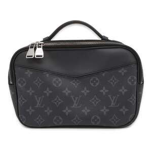 Louis Vuitton Monogram Eclipse Black Bum Bag Clutch Waist Clutch Black
